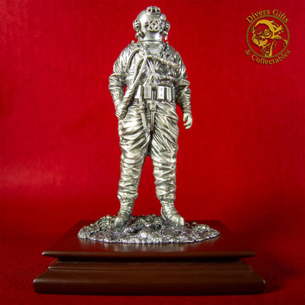 Mark V Commercial Diver Pewter Statuette (Large)