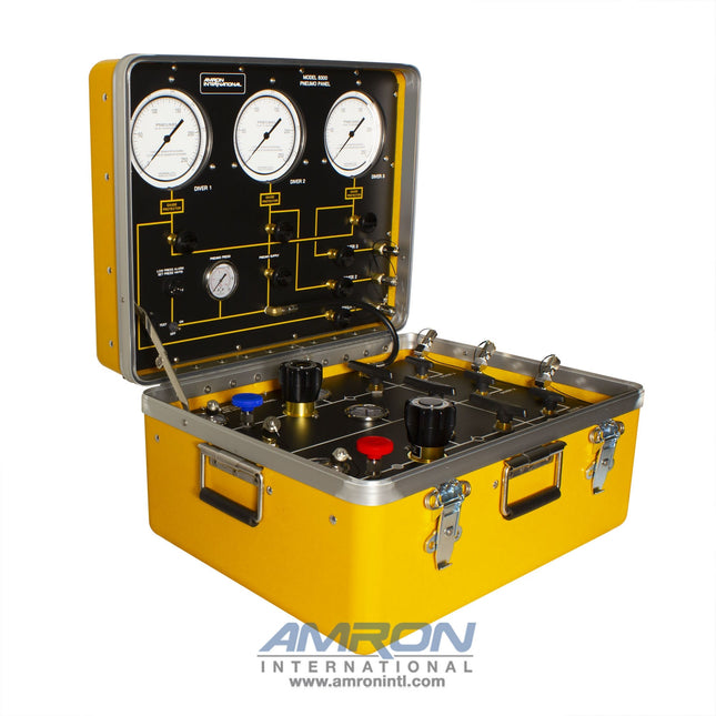 Amron 8330 Three-Diver Commercial Air Control and Depth Monitoring System - 2 Regulators 1 Low Pressure Input