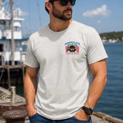 Living the American Dream T-Shirt - Heather Silk