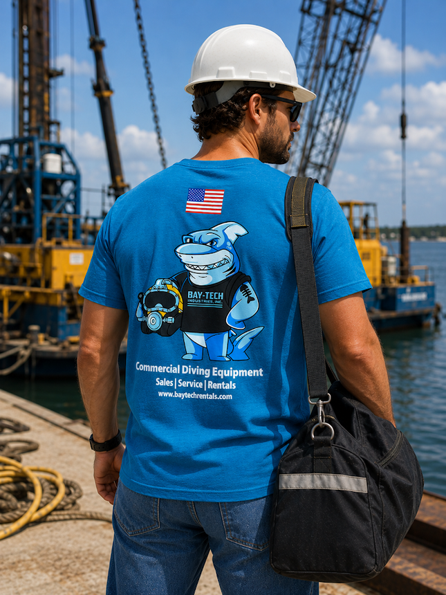 Bay-Tech Industries Shark T-Shirt - Teal