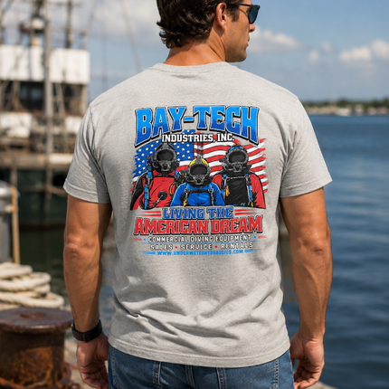 Living the American Dream T-Shirt - Heather Silk
