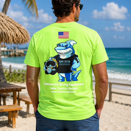 Bay-Tech Industries Shark T-Shirt - Neon Green