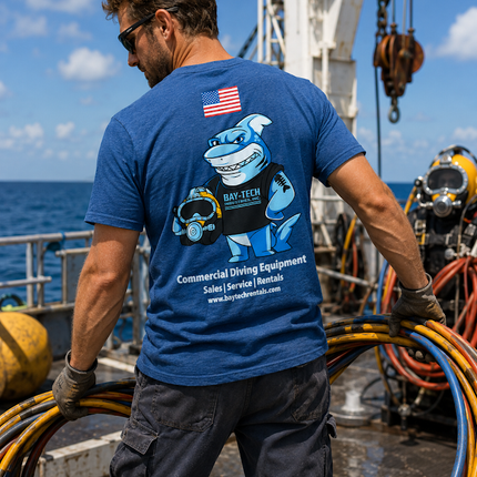 Bay-Tech Industries Shark T-Shirt - Cool Blue