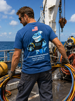 Bay-Tech Industries Shark T-Shirt - Cool Blue