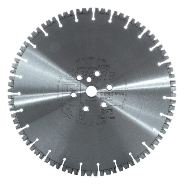 Diteq 14" x .125" Brute Double Notched Cut Off Saw Blade