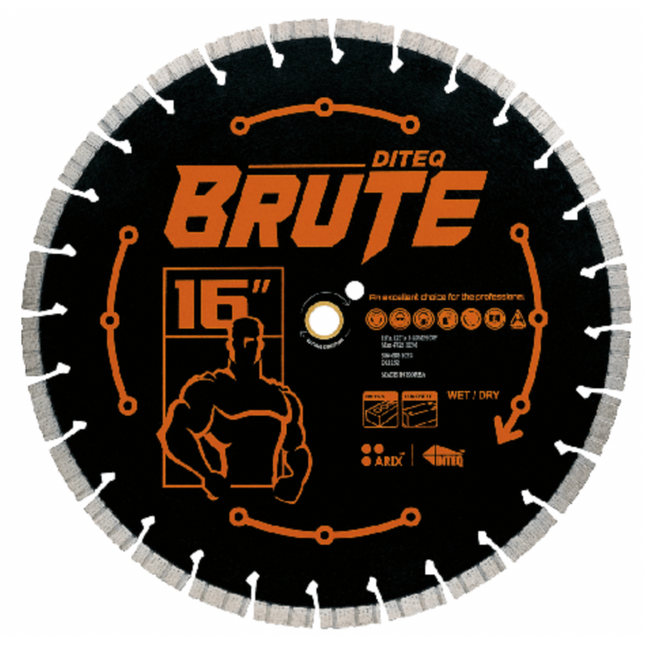 Diteq 16" x .125" C/S-32BR Brute Cut Off Saw Blade