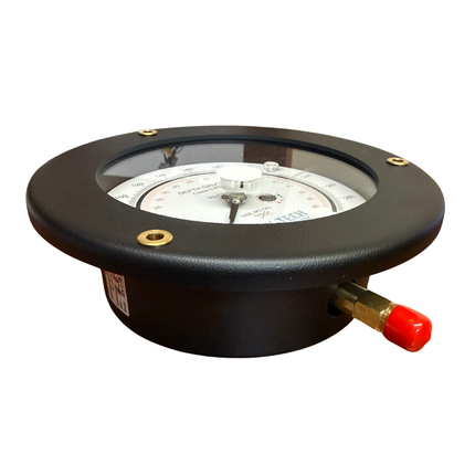 Bay-Tech Industries 0-300 Dual Scale (FSW/MSW) 6" Pneumo Gauge - Front Flange - 1/4" MNPT Bottom Mount Connection