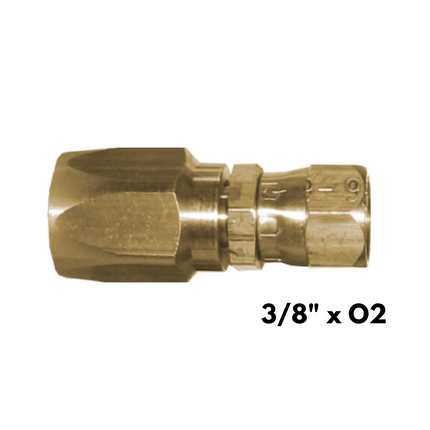 Gates 375B (3/8" x O2) Reusable Fitting for 3/8" 33HB Hose