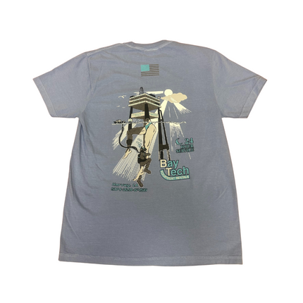 Bay-Tech Industries Offshore Platform T-Shirt - Washed Denim