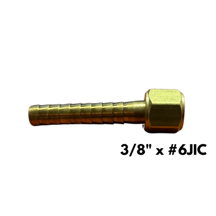 Bay-Tech 3/8" x #6JIC Barb Fitting