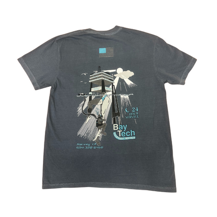Bay-Tech Industries Offshore Platform T-Shirt - Denim