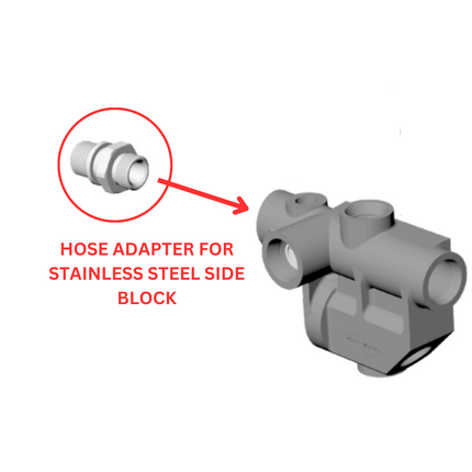 Kirby Morgan 850-126 Hose Adapter For Stainless Steel Side Block