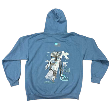 Bay-Tech Industries Offshore Platform Hoodie - Indigo Blue