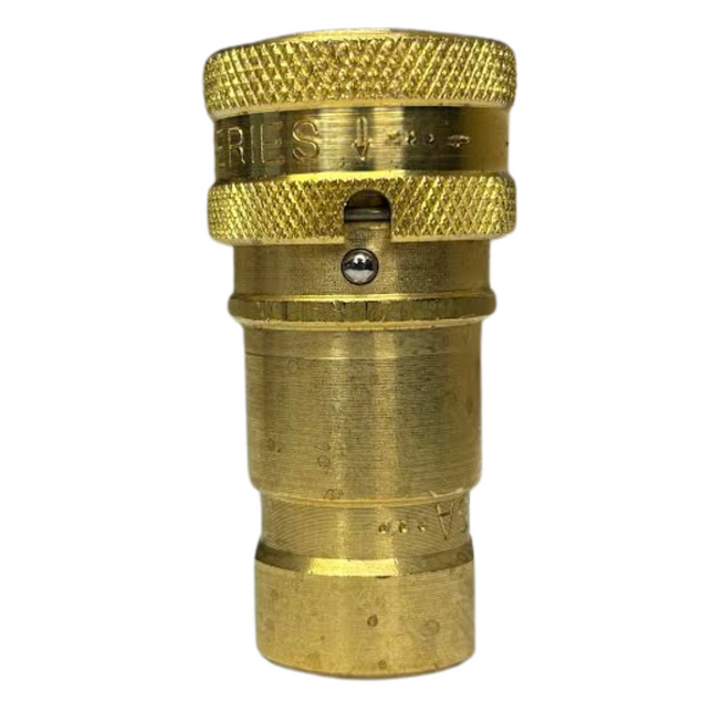 Parker Brass Female QD - BH2-60-SL - (Hydraulic Fitting w/ Sleeve Lock)