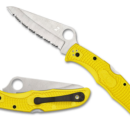 Spyderco Pacific Salt (Serrated Edge/Yellow) - C91SYL2