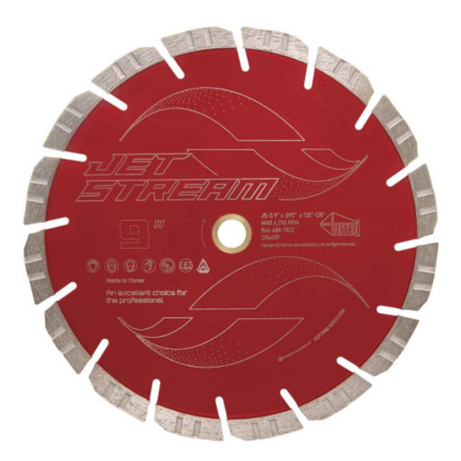 Diteq 9" Jet Stream Cut Off / Grinder Saw Blade