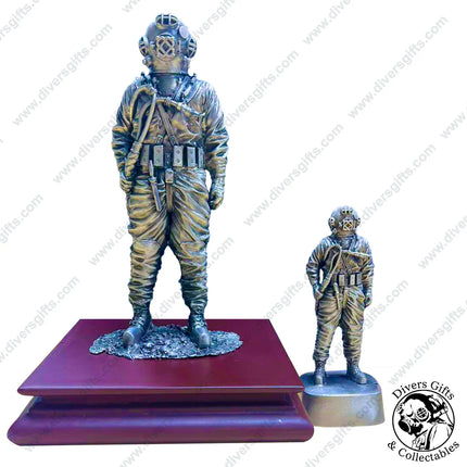 Mark V Commercial Diver Pewter Statuette (Large)