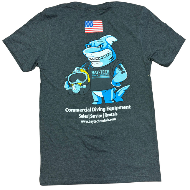 Bay-Tech Industries Shark T-Shirt (Heather Dark Grey)
