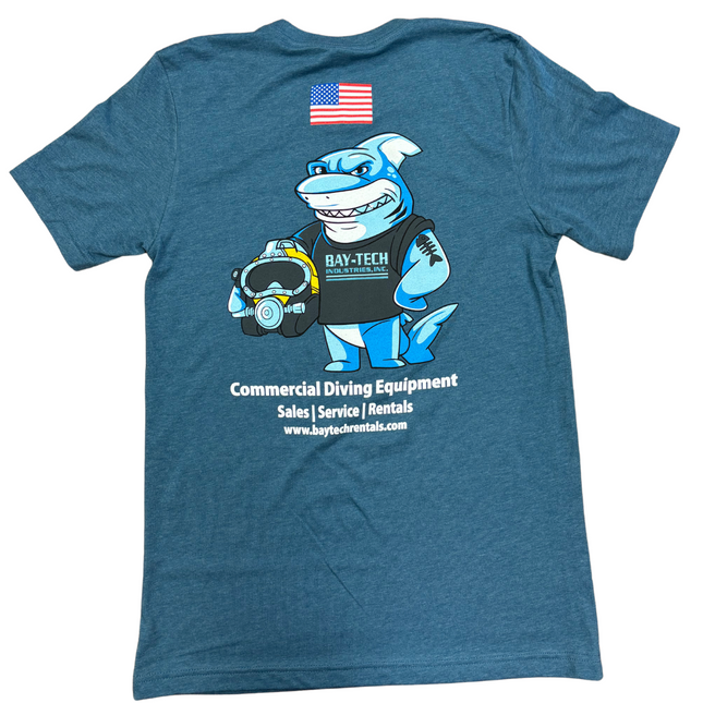 Bay-Tech Industries Shark T-Shirt (Heather Teal)