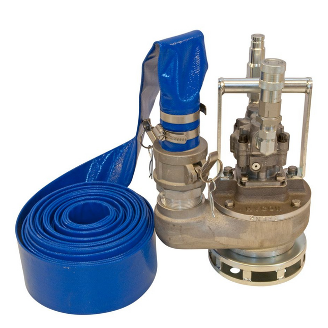 Hycon HWP2 2" Hydraulic Submersible Pump With Discharge Hose