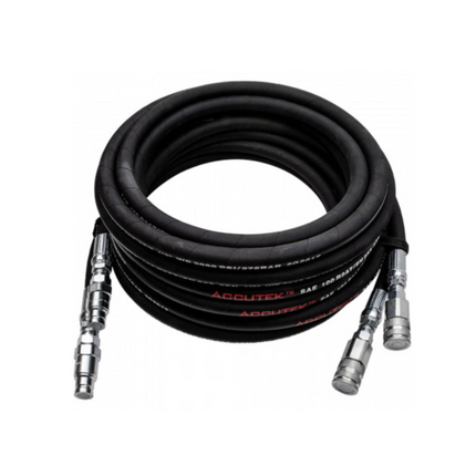 Diteq 1/2" x 1/2" x 25' Paired Twinline Hydraulic Hose w/ Flush Face Fittings