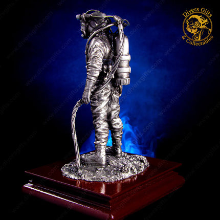 Kirby Morgan Superlite 17B Commercial Diver Pewter Statuette (Large)
