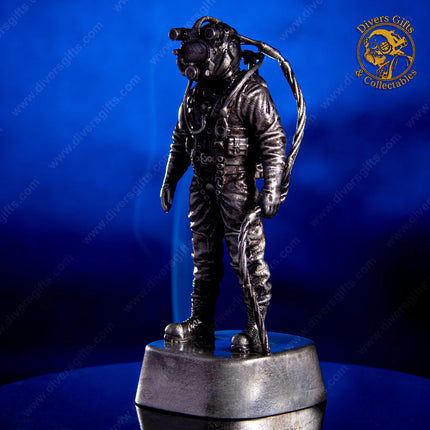 Kirby Morgan Superlite 17B Commercial Diver Pewter Statuette (Small)