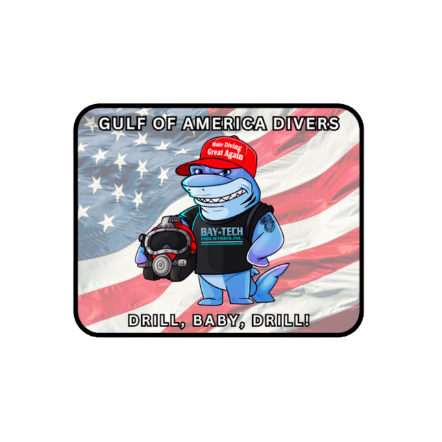 Make Diving Great Again Shark (Drill, Baby, Drill) Sticker