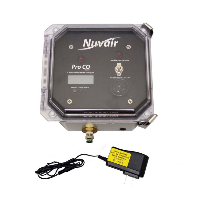 Nuvair PRO CO Carbon Monoxide Analyzer with Low Pressure Alarm