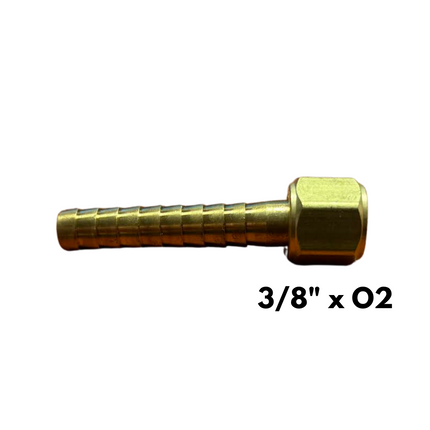 Bay-Tech 3/8" x O2 Barb Fitting