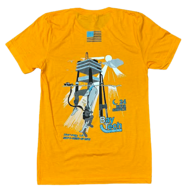 Bay-Tech Industries Offshore Platform T-Shirt - Orange