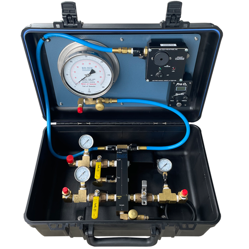 Bay-Tech Industries 1 Diver Air Control Box With Low Pressure Alarm & Oxygen Analyzer