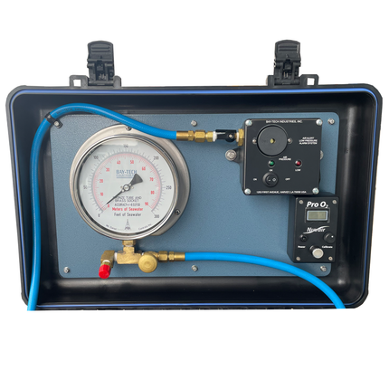 Bay-Tech Industries 1 Diver Air Control Box With Low Pressure Alarm & Oxygen Analyzer
