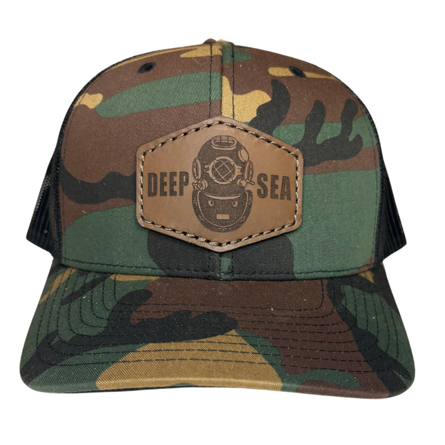 Deep Sea Patch Hat (Woodland Camo)