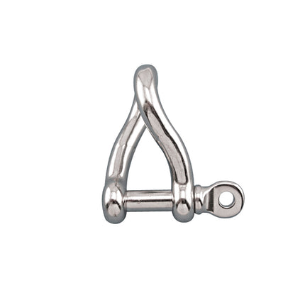 3/16" Stainless Steel Twisted Bow Shackle