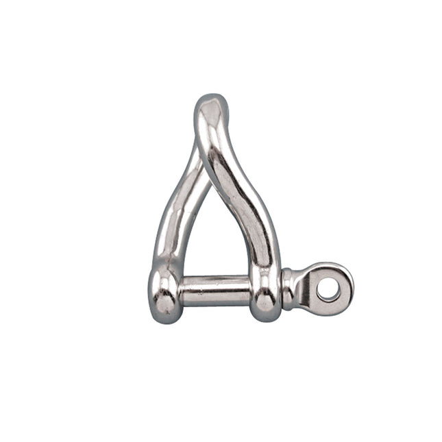1/4" Stainless Steel Twisted Bow Shackle