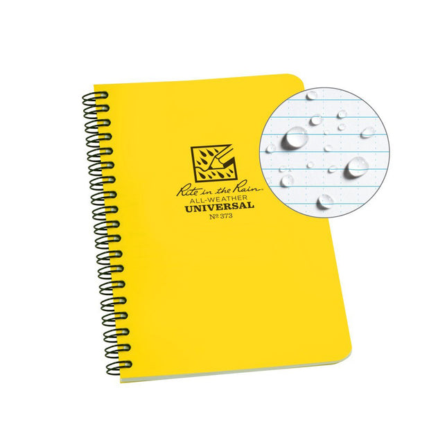 Rite In The Rain Side Spiral 4" x 6" Notebook (Yellow)