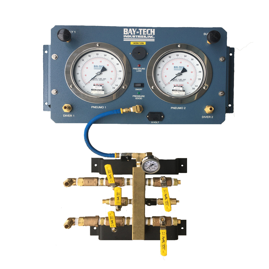 Bay-Tech Industries Wall Mount 2 Diver Air Control Box With Low Pressu ...