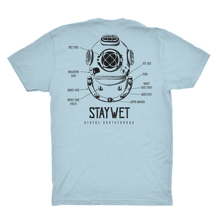Stay Wet Blueprint T-Shirt (Stonewash)
