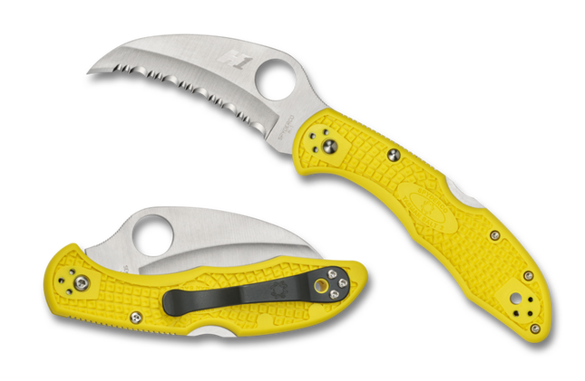 Spyderco Tasman Salt 2 (Serrated Edge/Yellow) - C106SYL2