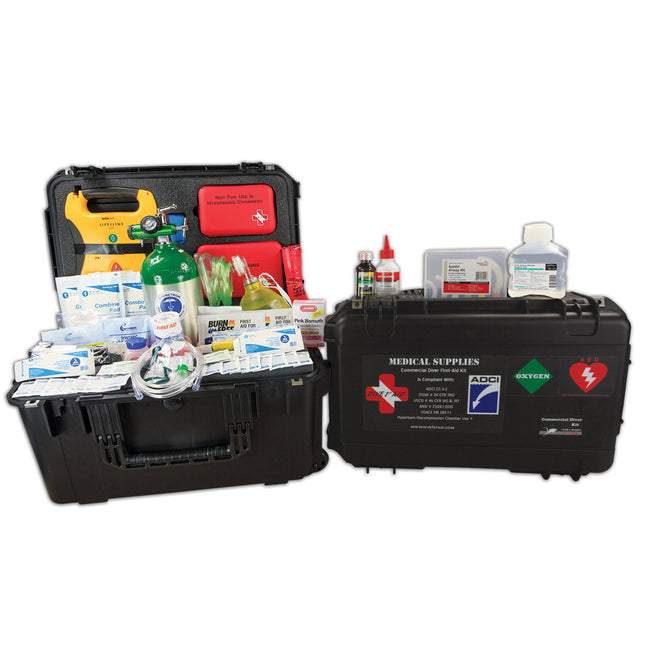 Dive 1st Aid FAK451 Commercial Diver Kit with O2 and AED