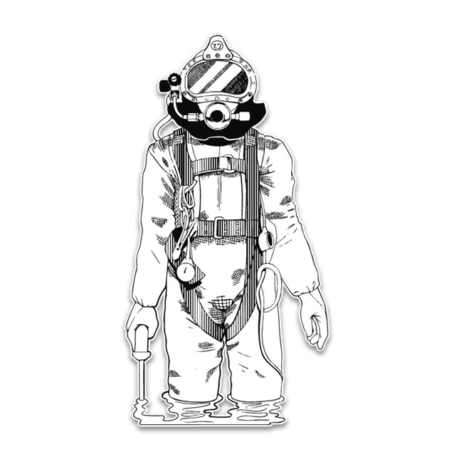 Kirby Morgan KM-37 Diver Burning Sticker