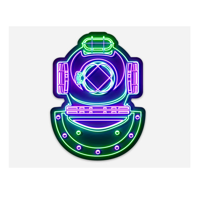 Mark V Neon Sticker (Green/Purple)