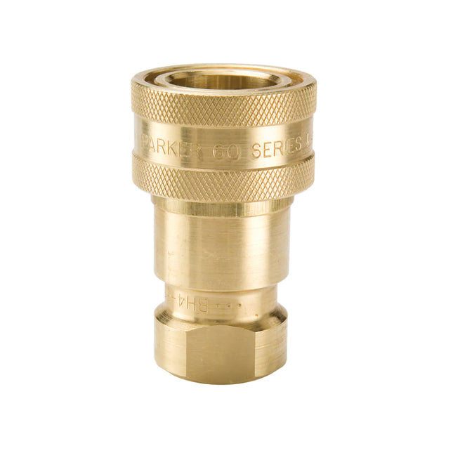 Parker Brass Female QD - BH2-60 - (Hydraulic Fitting)