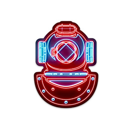 Mark V Neon Sticker (Blue/Red)